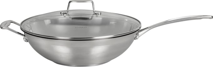 Scanpan Impact Wok met deksel 32 cm - RVS, PFAS-vrij