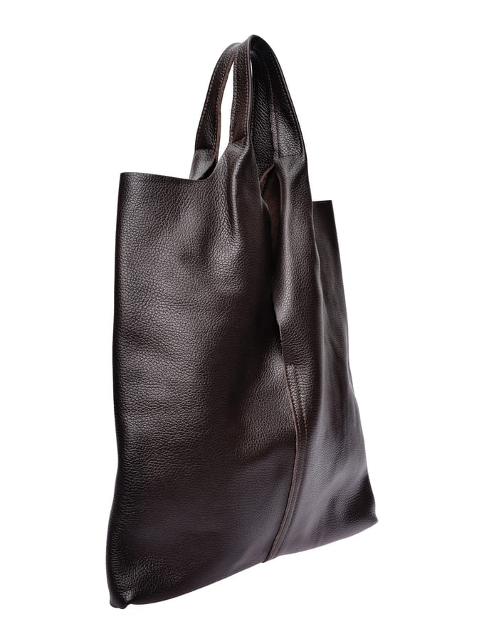 Anna Luchini Bordeauxrood Rundleer Tas