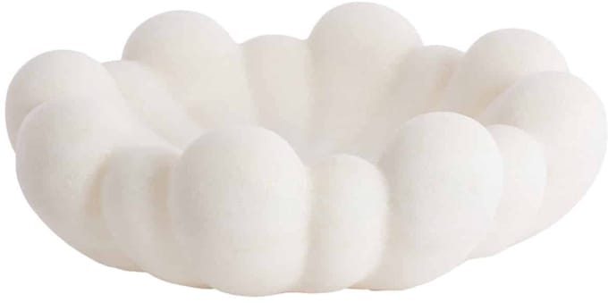 Light & Living Schaal Liron - Wit - Ø42x15cm - Plastic - Modern - Woonkamer