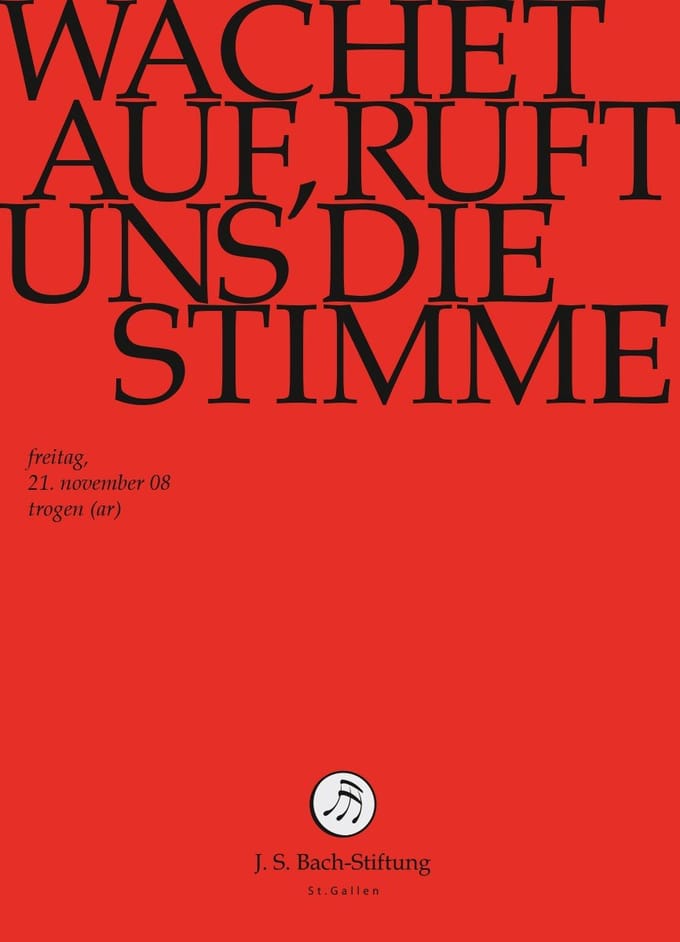 Chor & Orchester Der J.S. Bach-Stiftung, Rudolf Lutz - J.S. Bach: Wachet Auf, Ruft Uns Die Stim (DVD)