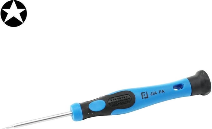 Let op type!! JF-611-0.8 Pentalobe 0.8 Screwdriver for iPhone Charging Port Screws(Blue)