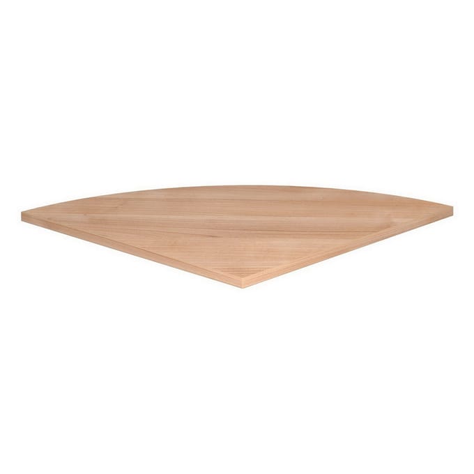 HE91 - Hoek rond 80 x 80 Walnoot