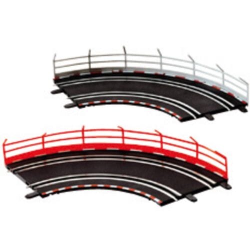 Carrera Go!!! Racebaanonderdeel 10 Stuks - Vangrails - Onderdeel - Rood - 1:43