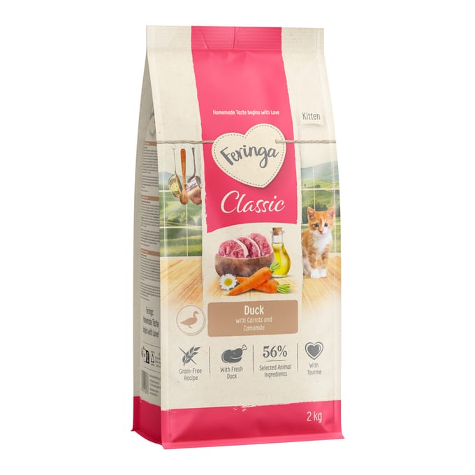 Feringa Kitten Eend Kattenvoer - Nieuw 2 kg