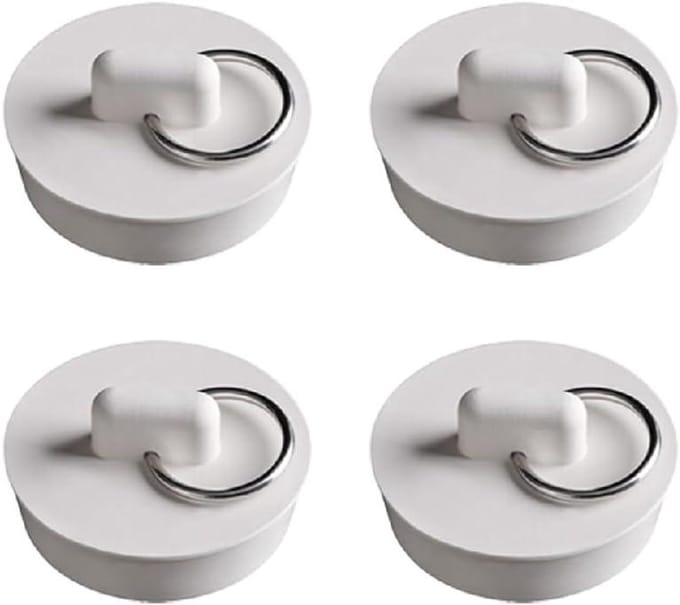 Rubberen Afvoerstop - Gootsteenplug Badplug - Water Dicht Maken - Goede Afdichting - 30-33 mm - Zwart