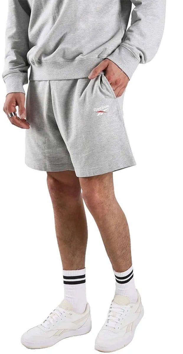 Reebok Small Logo Korte Broek Grijs S Man