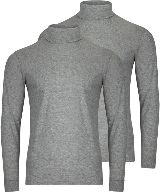 RAGMAN Heren shirt met rolkragen 2 pack Basic