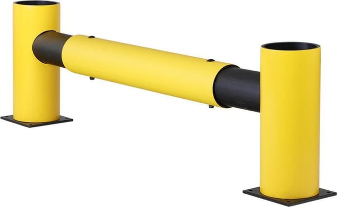 Modulaire verkeersbarrière "Charlie" - Geel/Zwart - Rail