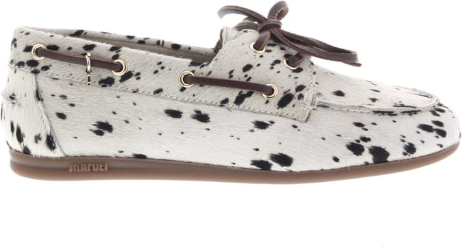 Dames Instappers & Ballerina's Maruti Eliza Hairon Dalmatier White Wit - Maat 41