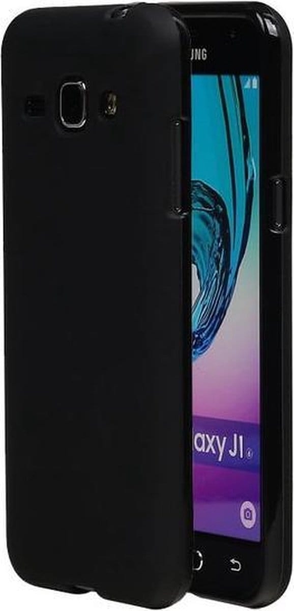 Samsung Galaxy J1 2016 TPU Cover Hoesje Zwart