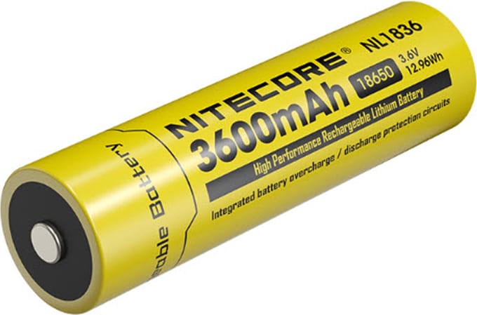 Nitecore NL1836 Oplaadbare 18650 Li-Ion batterij 3600mAh