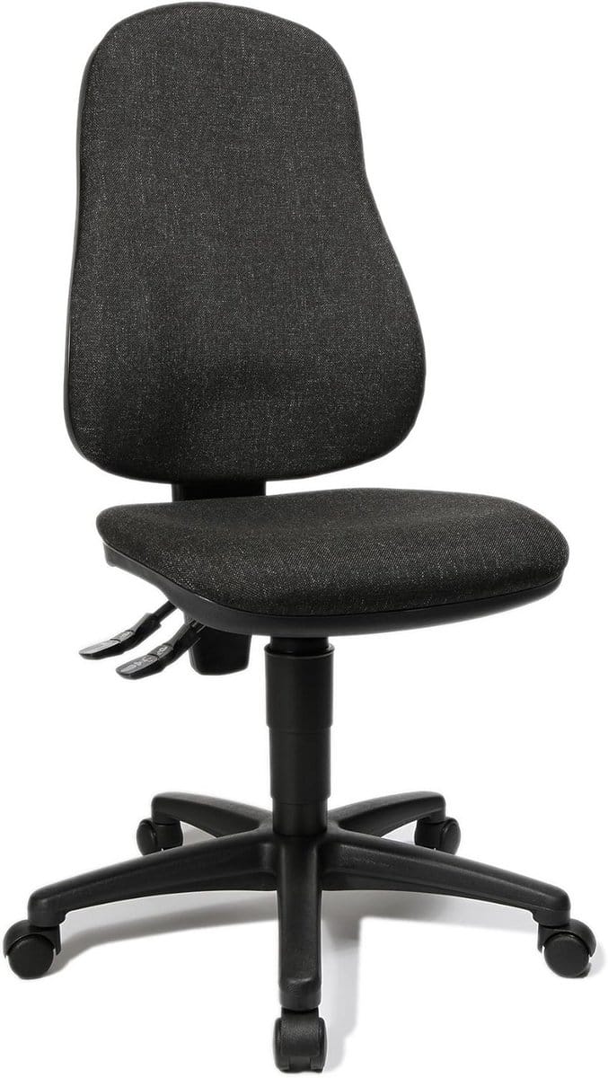 Ergonomische Bureaustoel Anthraciet met Rugondersteuning - Verstelbaar Zitcomfort