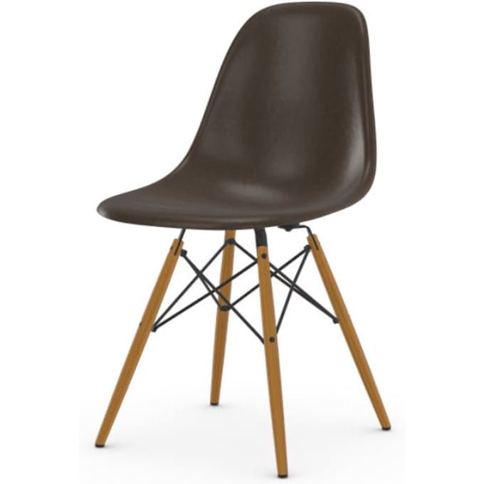 Vitra - Eames Fiberglass Side Chair DSW - Elephant Hide Grey - honingkleurig essenhout - 4 - 6 Wochen