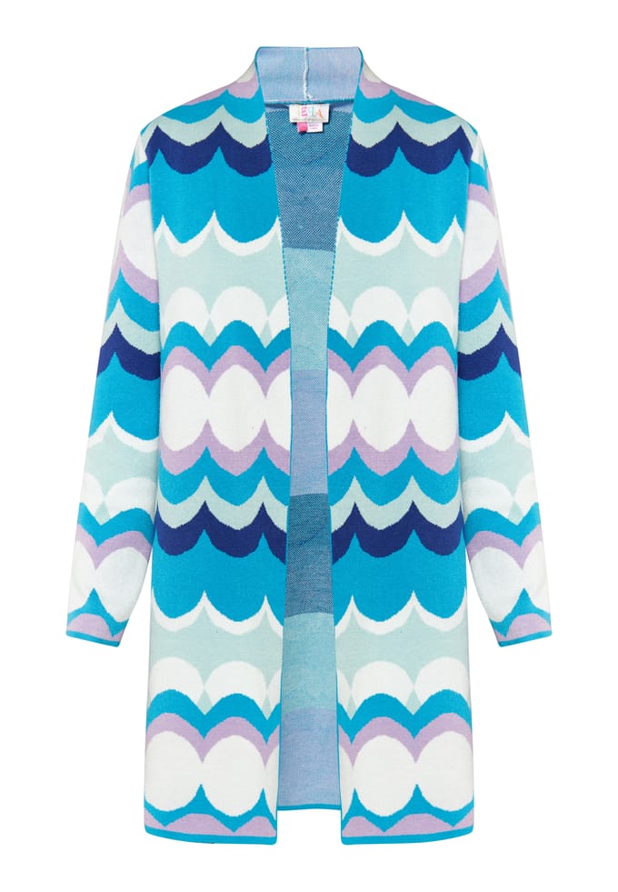 IZIA Vest Dames Blauw Veelkleurig