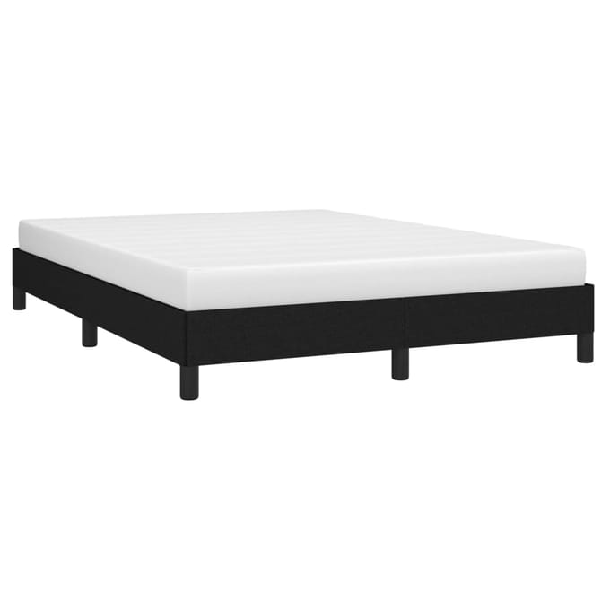 vidaXL - Bedframe - zonder - matras - stof - zwart - 140x200 - cm