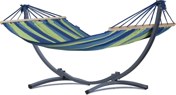 Hangmat met standaard - 1 persoons - EXTRA STABIEL frame tot 120 kg - Compact