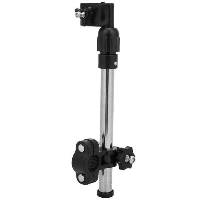 Zilver Verdikt Roestvrij Staal Fiets Zonnescherm Paraplu Ondersteuning Beugel Fiets Fietsen Montage Stand AccessoireFietsen gray
