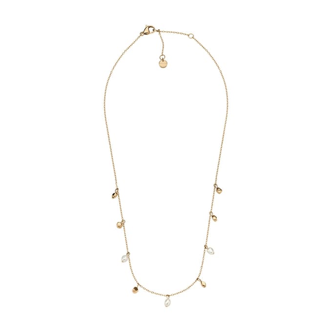 Skagen AGNETHE PEARL Dames Collier - Goudkleurig