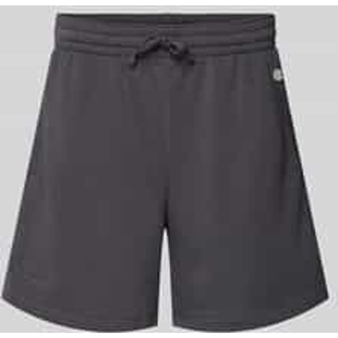 Relaxed fit sweatshorts met logobadge, model 'Sustainable'