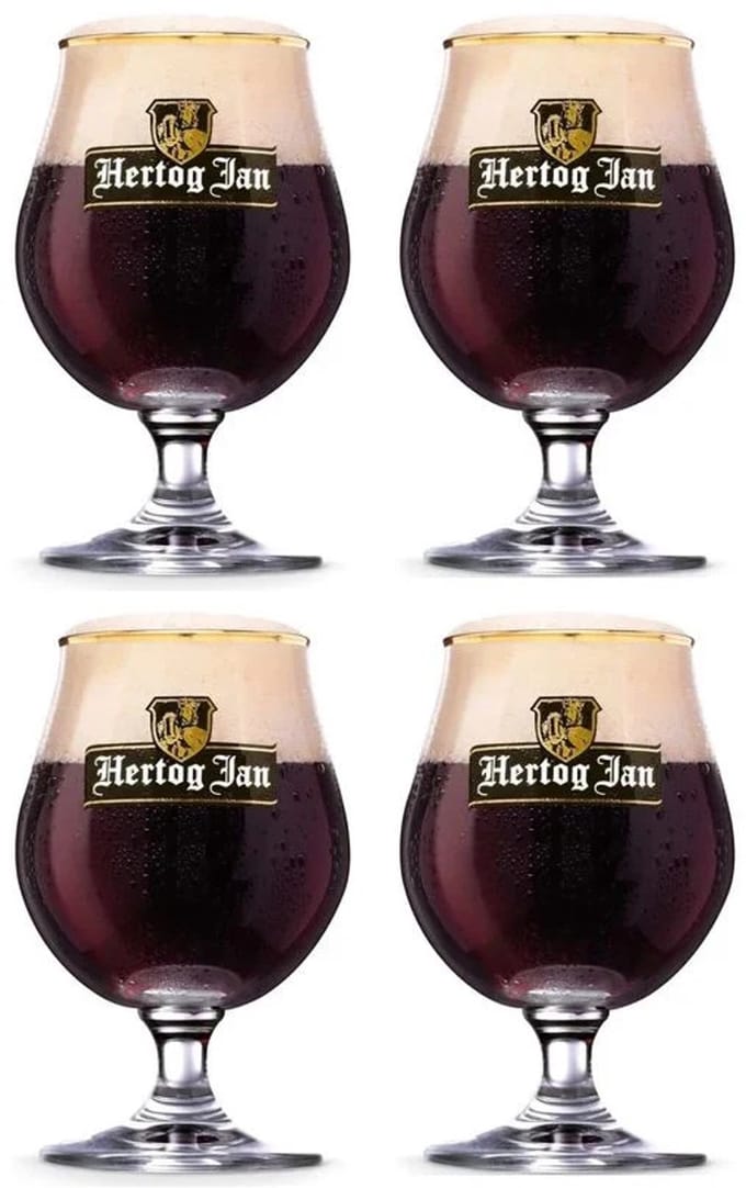 Hertog Jan Bierglazen - Bierbokalen 250 ml - 4 Stuks
