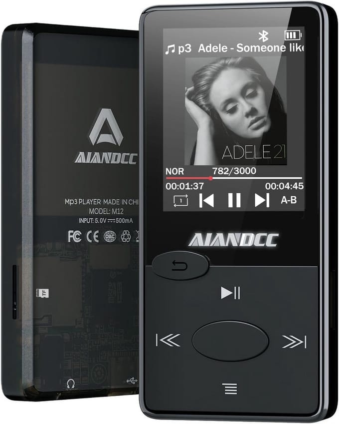 MP3 Speler Bluetooth - Muziekspeler - Audiospeler - touchscreen