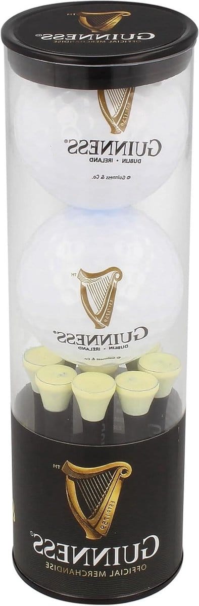 Golfbal en Tee Set - Golfaccessoires Set - Golfen op de baan - Officiële Merchandise - 12 stuks - Wit