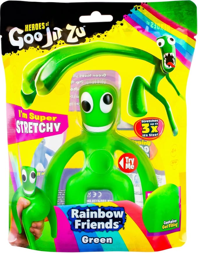 Heroes of Goo Jit Zu Rainbow Friends - Green - Stretch Figuur