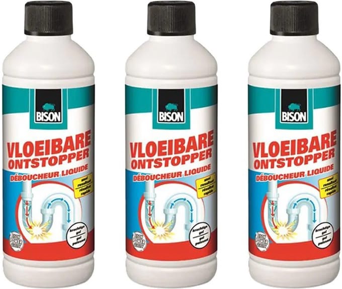 Bison® vloeibare ontstopper - 3 stuks - + GRATIS KD Hanschoenen