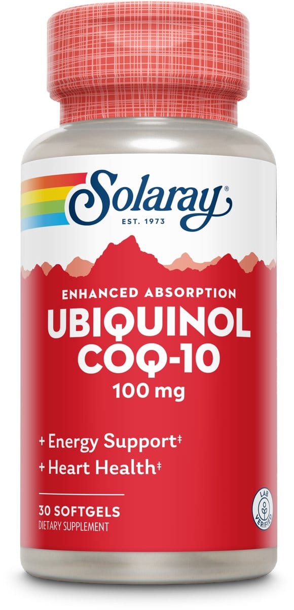 Solaray Ubiquinol Co-Enzym Q10 100mg - 30 softgels