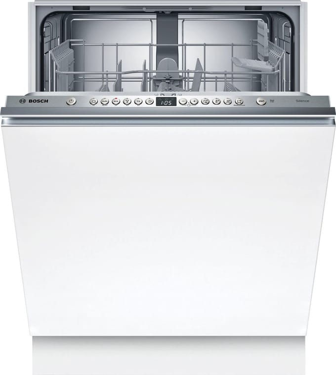 BOSCH SBV26AX01F SER2 volledig geïntegreerde vaatwasser - 12 couverts - Inductie - L60cm - 48 dB - Wit