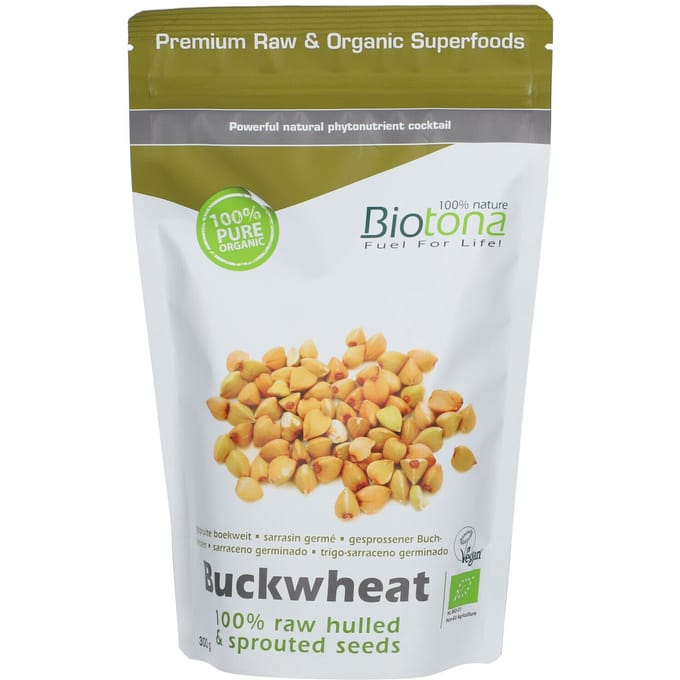 Biotona Buckwheat raw hulled & sprouted seeds bio 300 Gram
