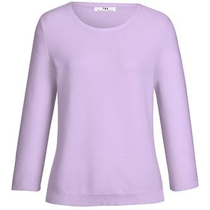 Trui ronde hals 100% SUPIMA® katoen Van Peter Hahn paars