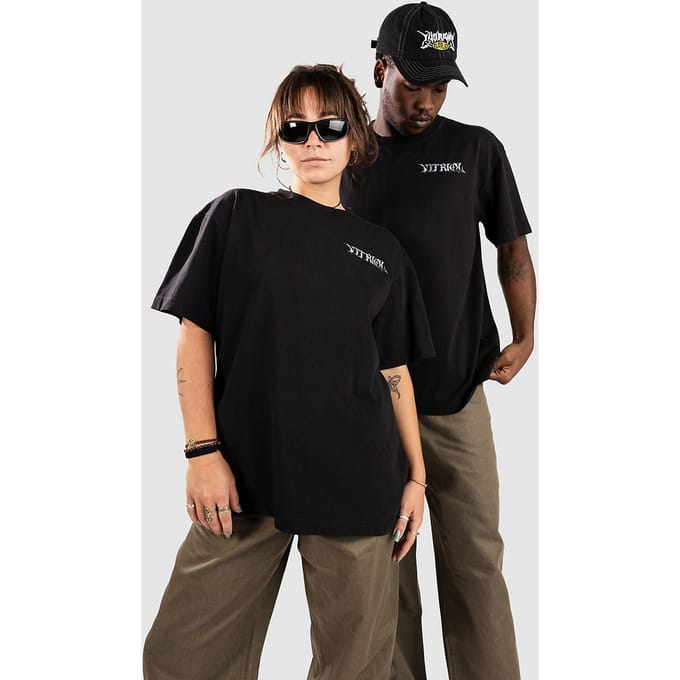 Vitriol Chrome Bones Boxy T-Shirt zwart