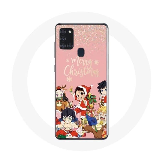 Coque pour Samsung Galaxy A21s Demon slayer merry christmas affiche Anime Manga