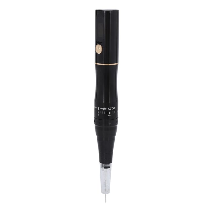 Microblading Machine Oplaadbaar Draagbaar Wenkbrauw Lip Eyeliner Tattoo Machine Pen Zwart 100‑240V EU Plug zwart
