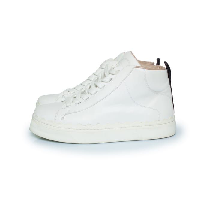 Chloe Lauren hoge sneakers in het wit