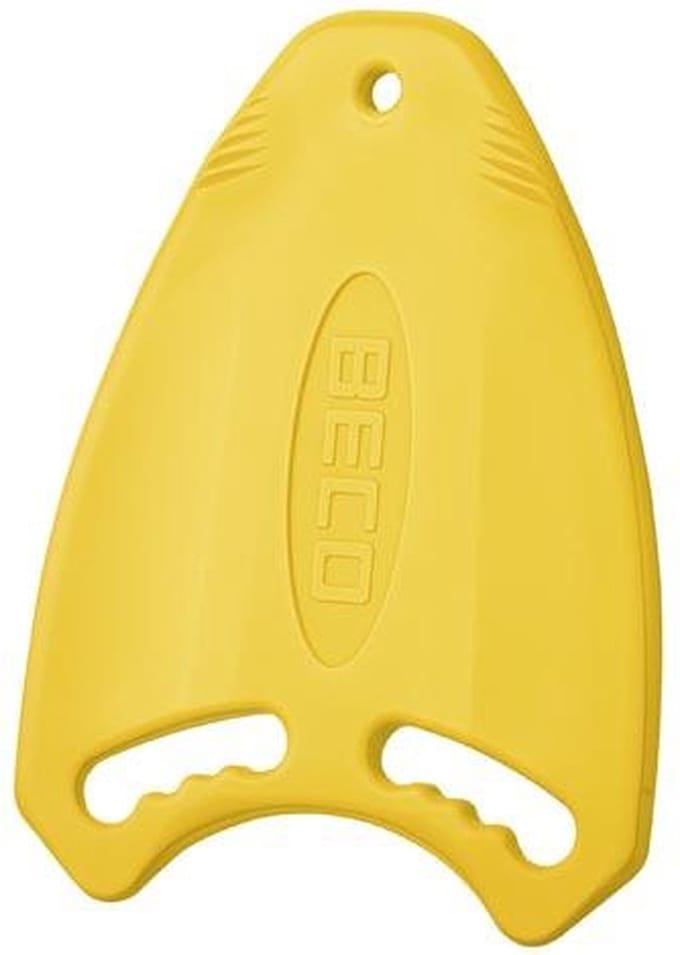 BECO Kickboard Pro – zwemplankje - geel - 44x32x2,2 cm