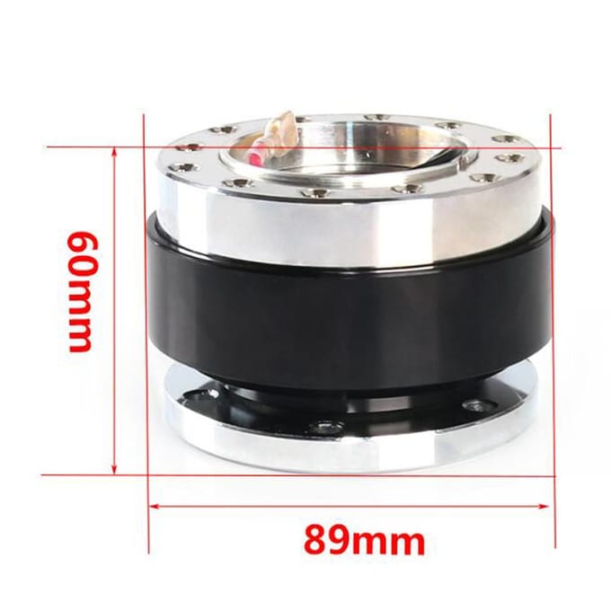Stuurwiel Quick Release Hub Adapter Aluminiumlegering Snap Off Boss Kit met Schroefbouten Auto Auto zwart