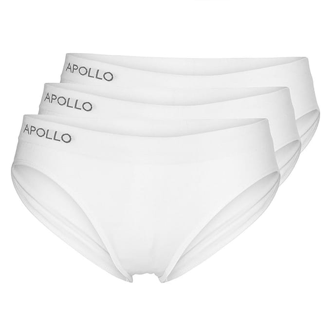 Apollo - Dames slip - Wit - Maat M - 3-Pack - Dames ondergoed - Sloggie ondergoed - Dames boxershort