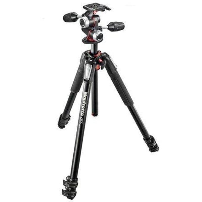 Manfrotto MK055XPRO3-3W - Statief - Alu 3-section horiz. column Statief with head