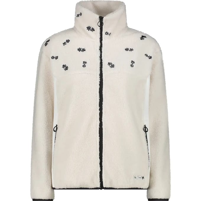 Dames fleece met nepbont CMP