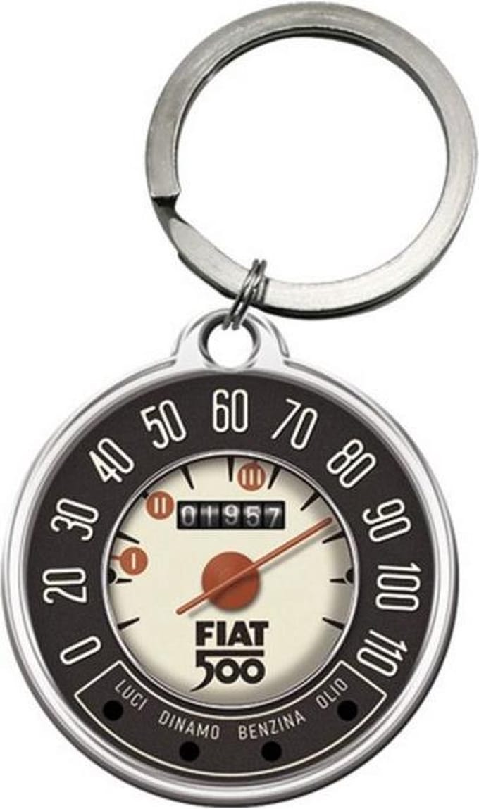 Fiat 500 - Tacho Sleutelhanger.