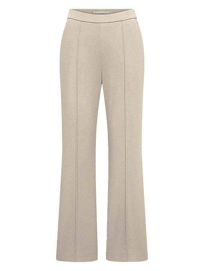 Enkellange Wide Fit broek Van Raffaello Rossi beige