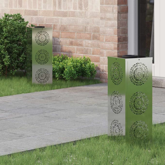 vidaXL Solar LED Pad Licht 2 st Warmwit 18 x 18 x 50 cm