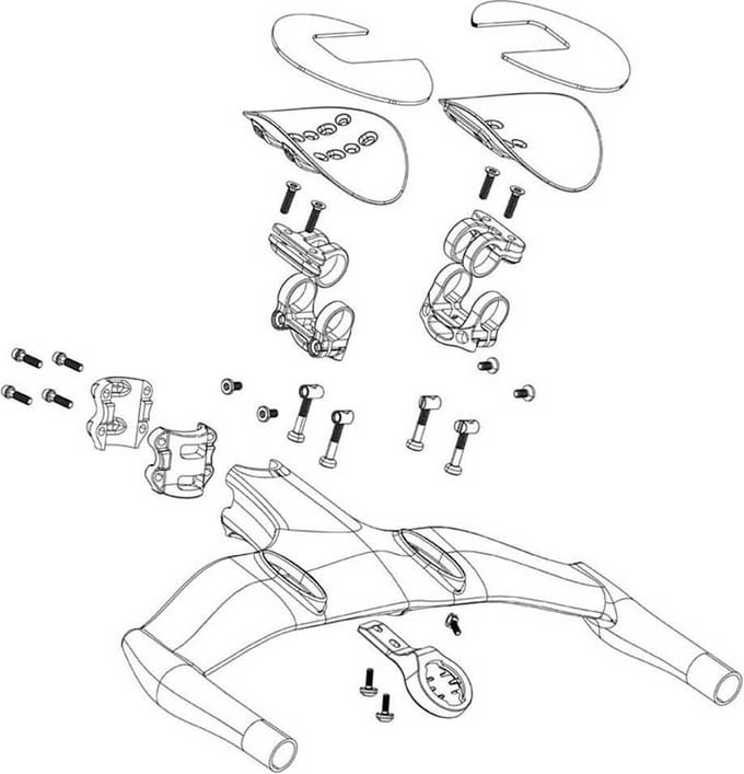 Sram Vuka Clip B1 Top Mount Left Boutset Zwart