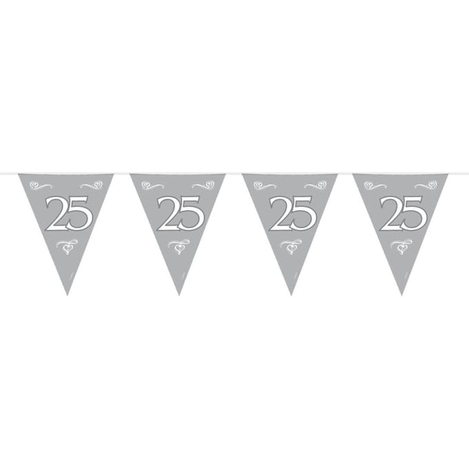 Folat - Vlaggenlijn 25 jaar Zilver (10 meter)