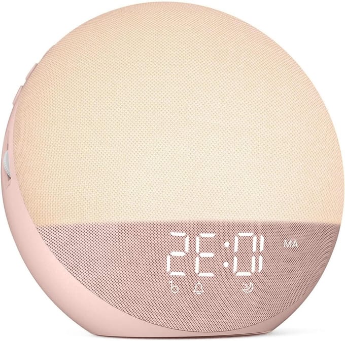 Licht Wekker Wake Up Light- Digitale Wekker met Lamp - Slaaphulp met USB Aansluiting - Bedlamp
