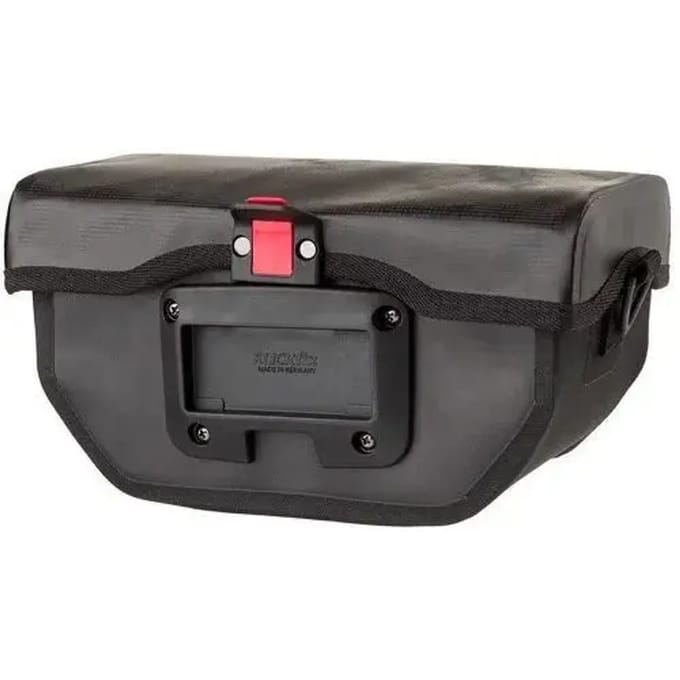 AGU Shelter Clean - Stuurtas - Fiets tas - 5L - 100% Waterdicht - Reflecterend - KLICKfix - Met schouderriem - Zwart