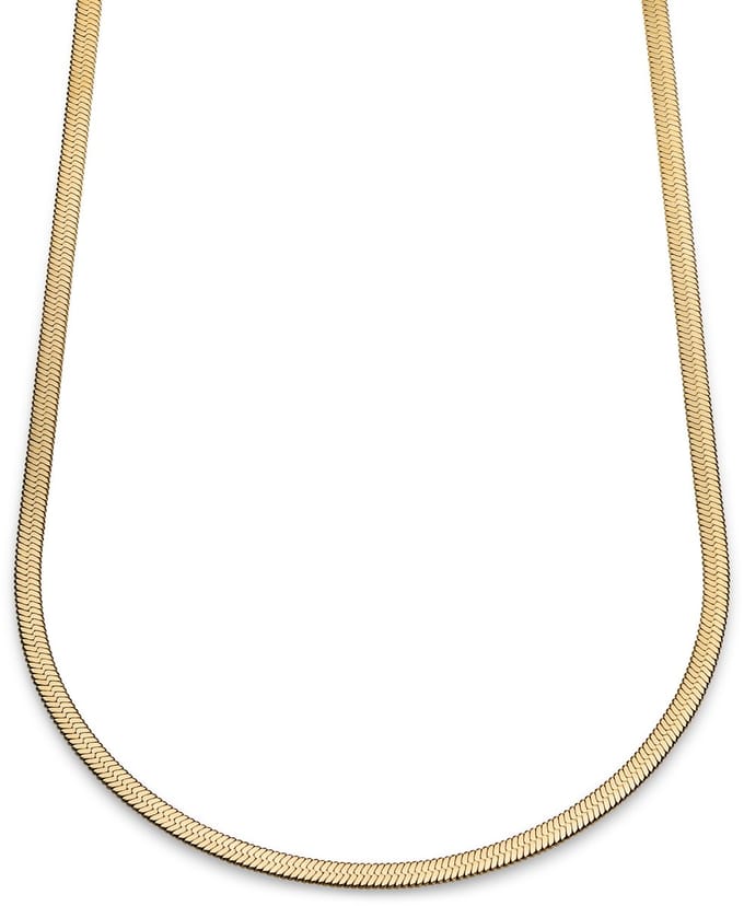 Essentials | 4 mm Goudkleurige Ketting met Visgraatschakels