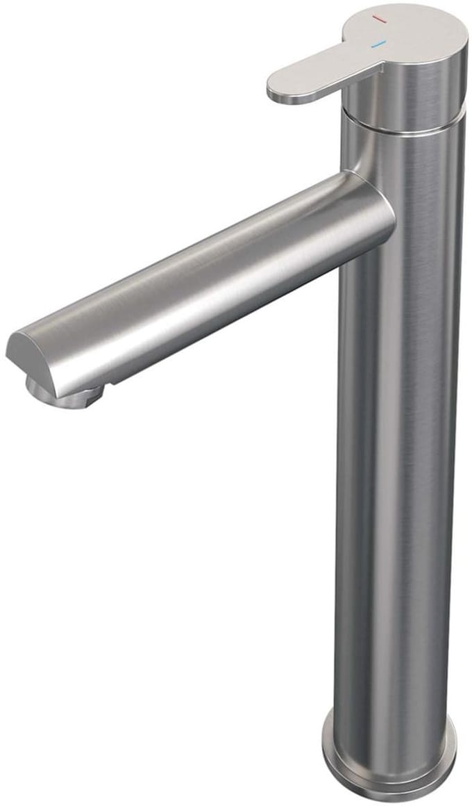 Brauer Brushed Edition Verhoogde Opbouw Wastafelmengkraan Model D RVS Geborsteld PVD